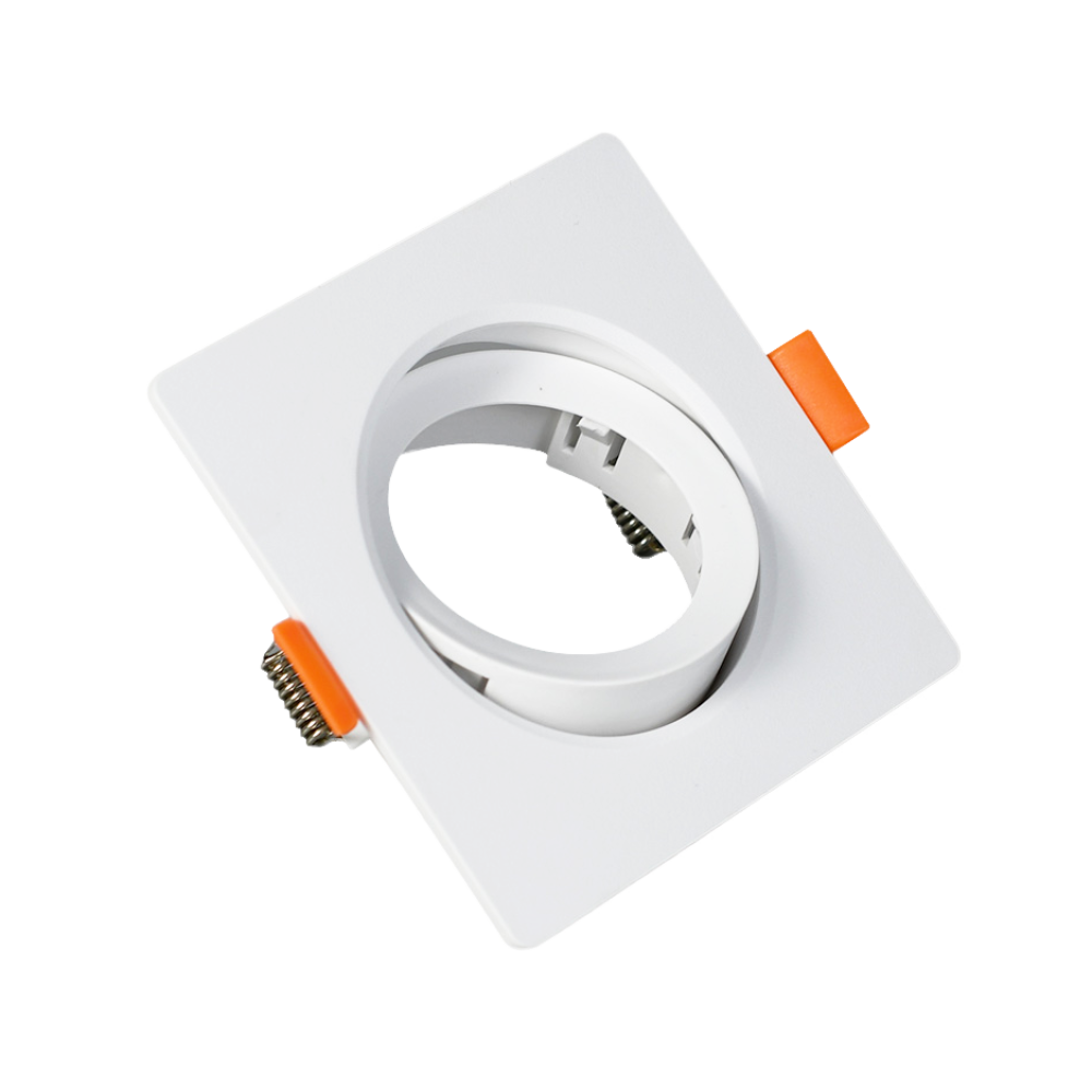 SPOT DE EMBUTIR CUADRADO BLANCO ABS GU10 93x93 P5000B